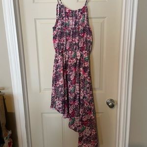 Double Zero brand high low (on the side) summer dress with adjustable straps